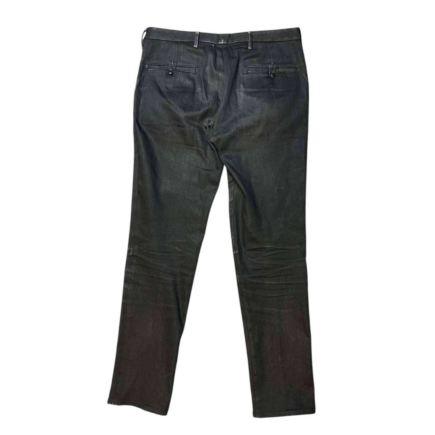 Prada waxed denim jeans