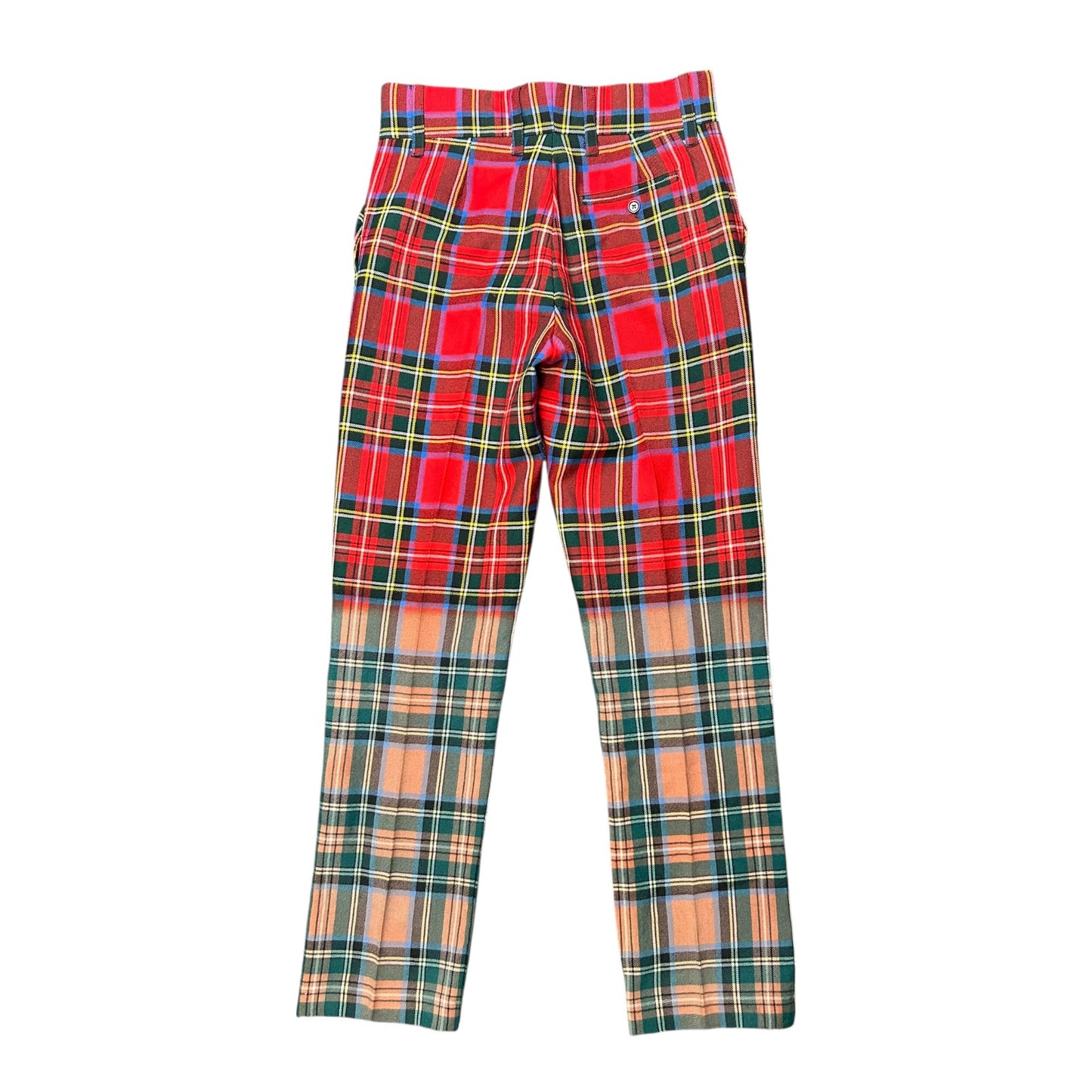 Comme des garcons x lochcarron 2008 tartan two toned trousers