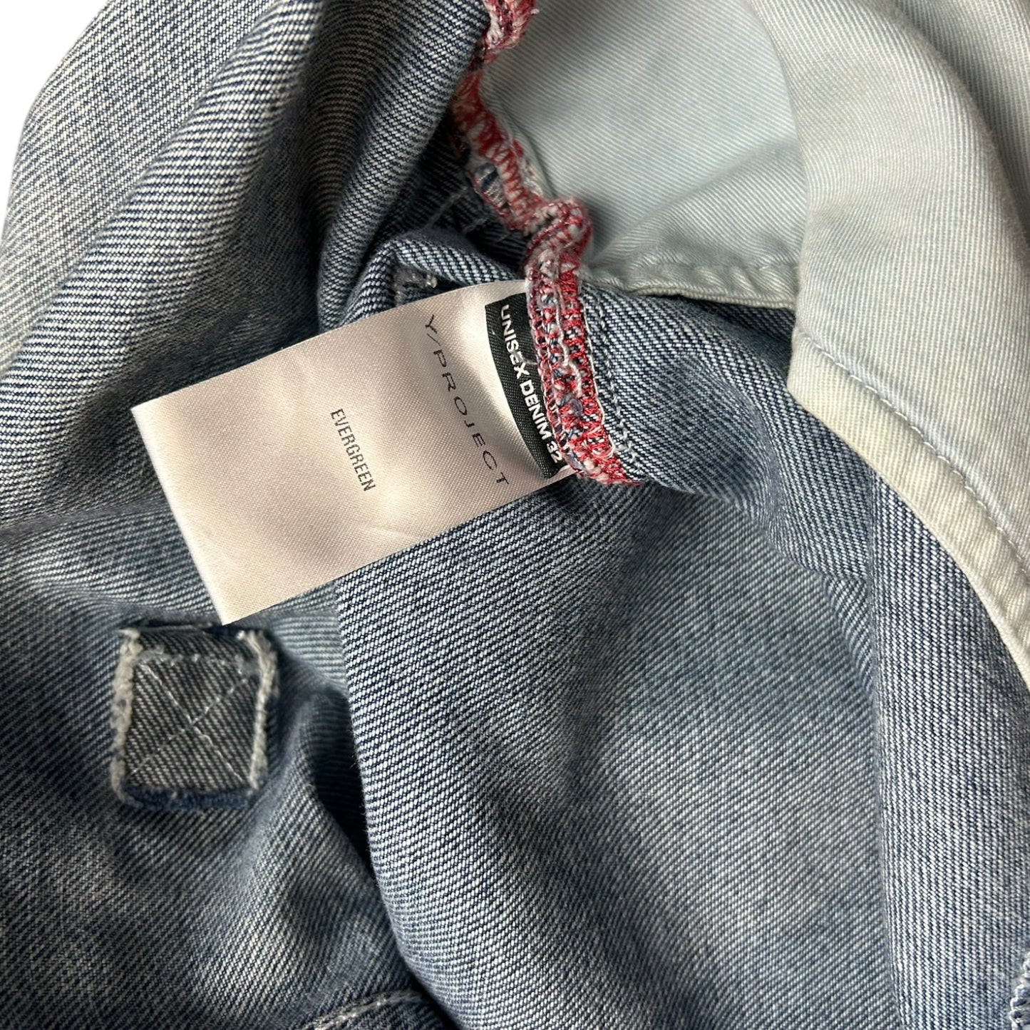 Y/project fold down jeans