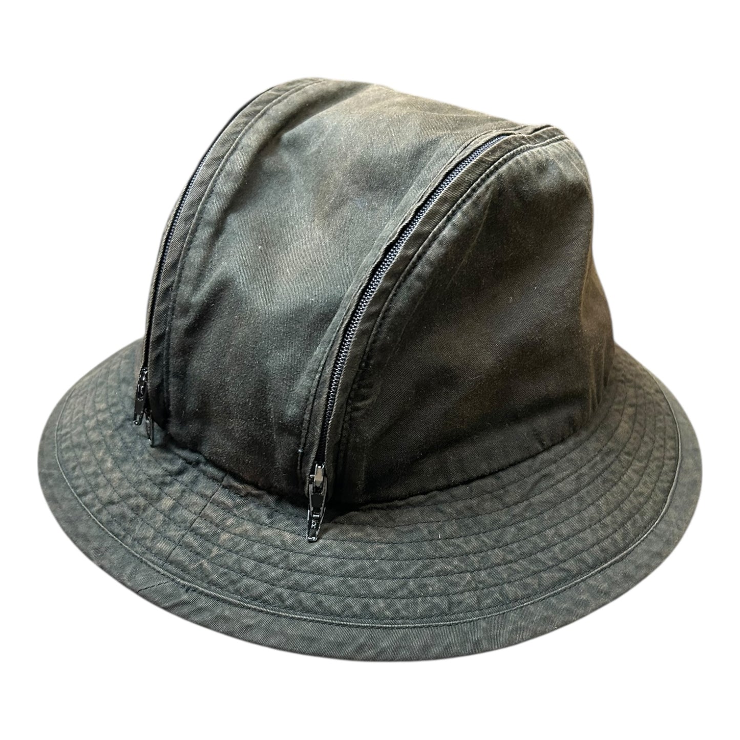 Yohji Yamamoto 80s zip pocket bucket hat