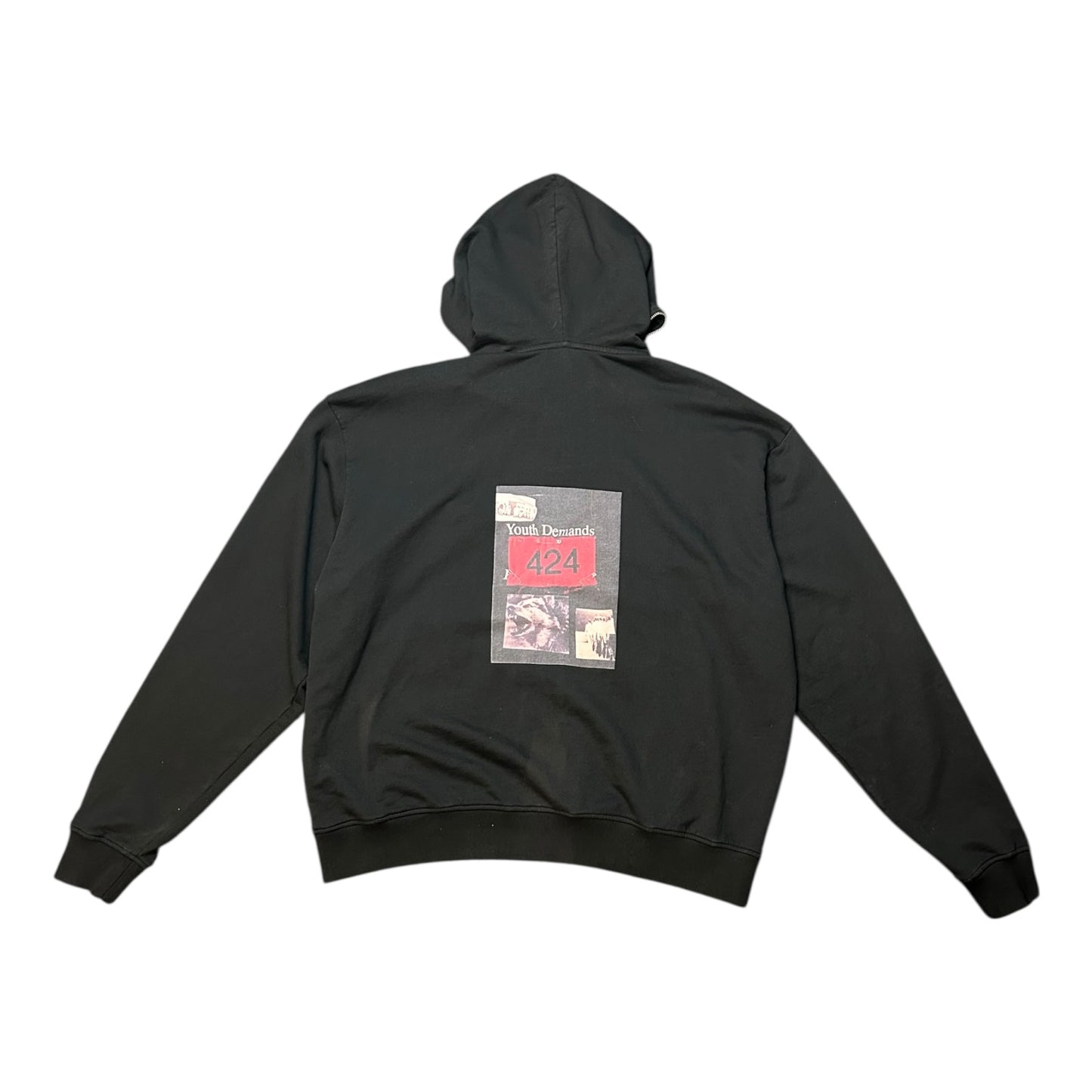 424 ‘youth demands’ full zip hoodie