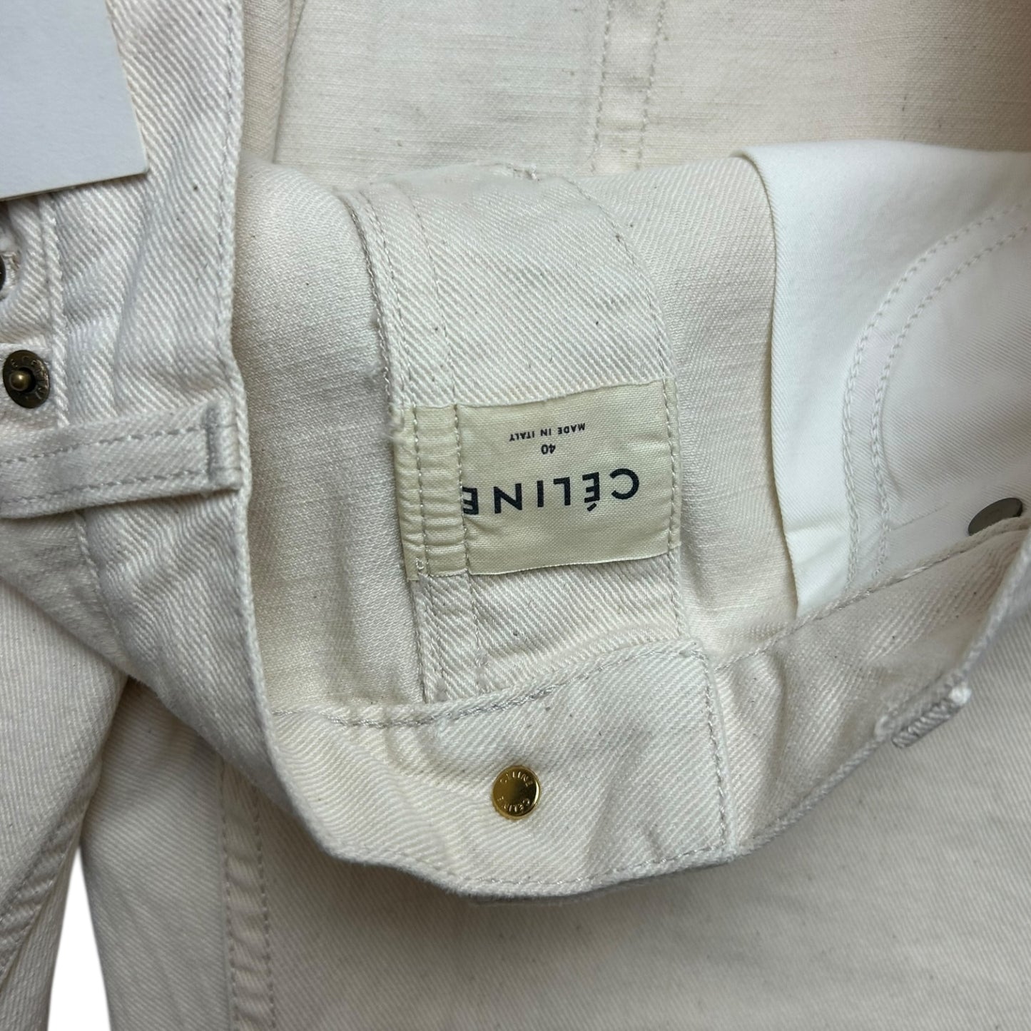 Celine cream jeans