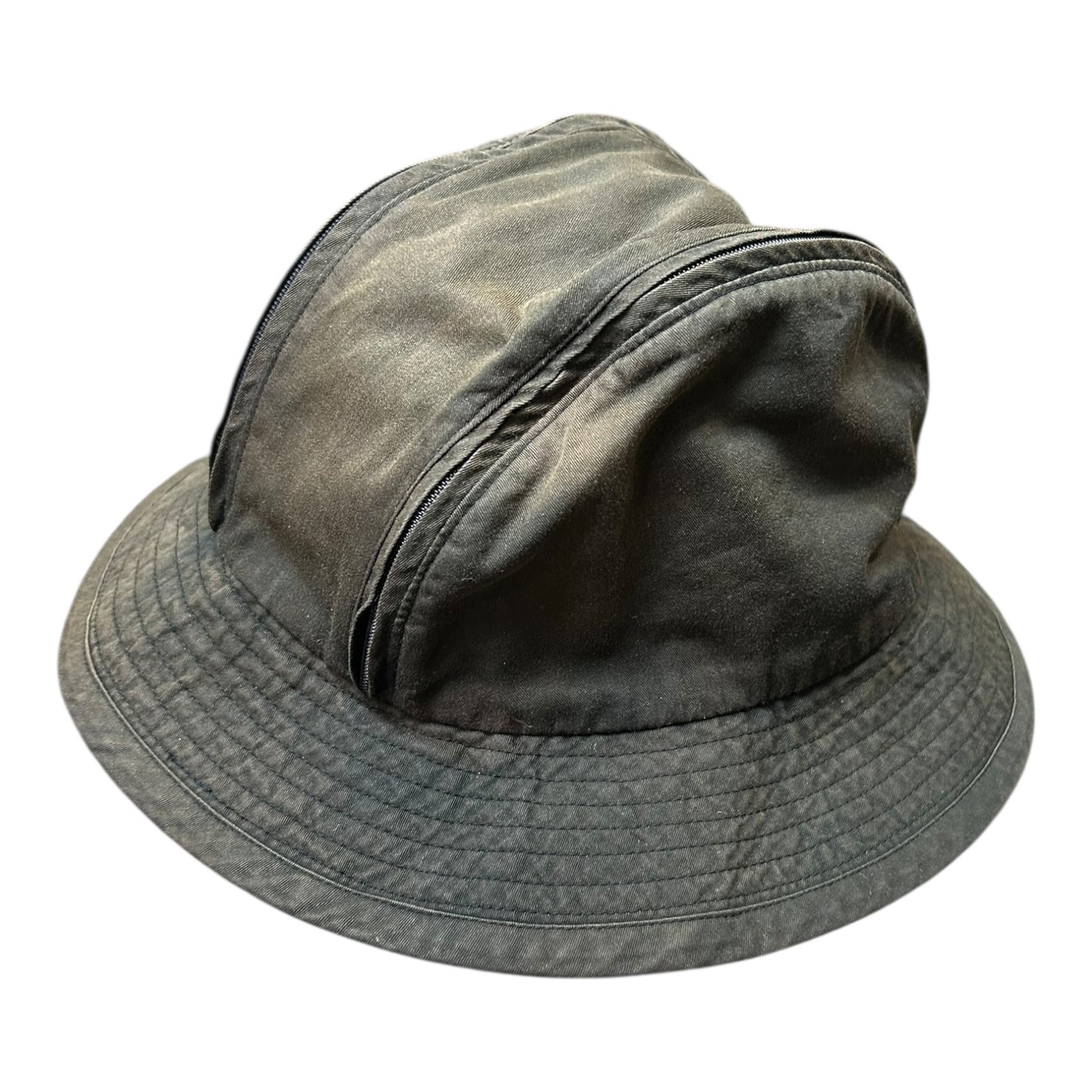 Yohji Yamamoto 80s zip pocket bucket hat