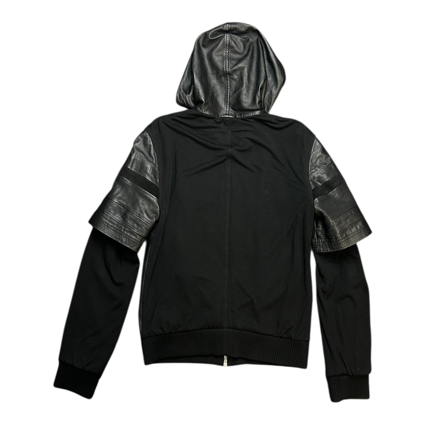 Givenchy SS15 lamb leather hooded jacket