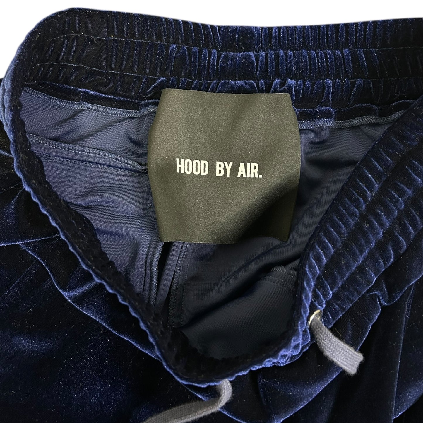 Hood by air velvet drop crotch sweatpants