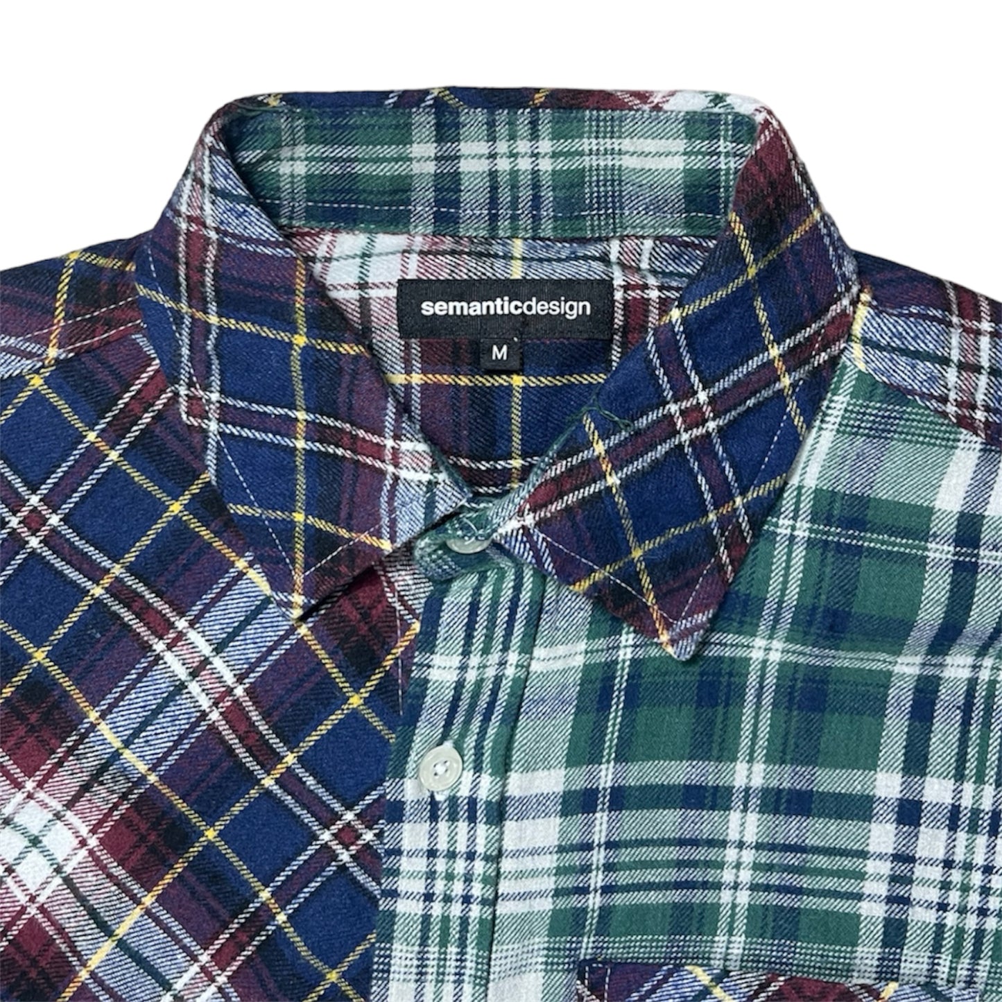 Semantic Design Plaid Shirt