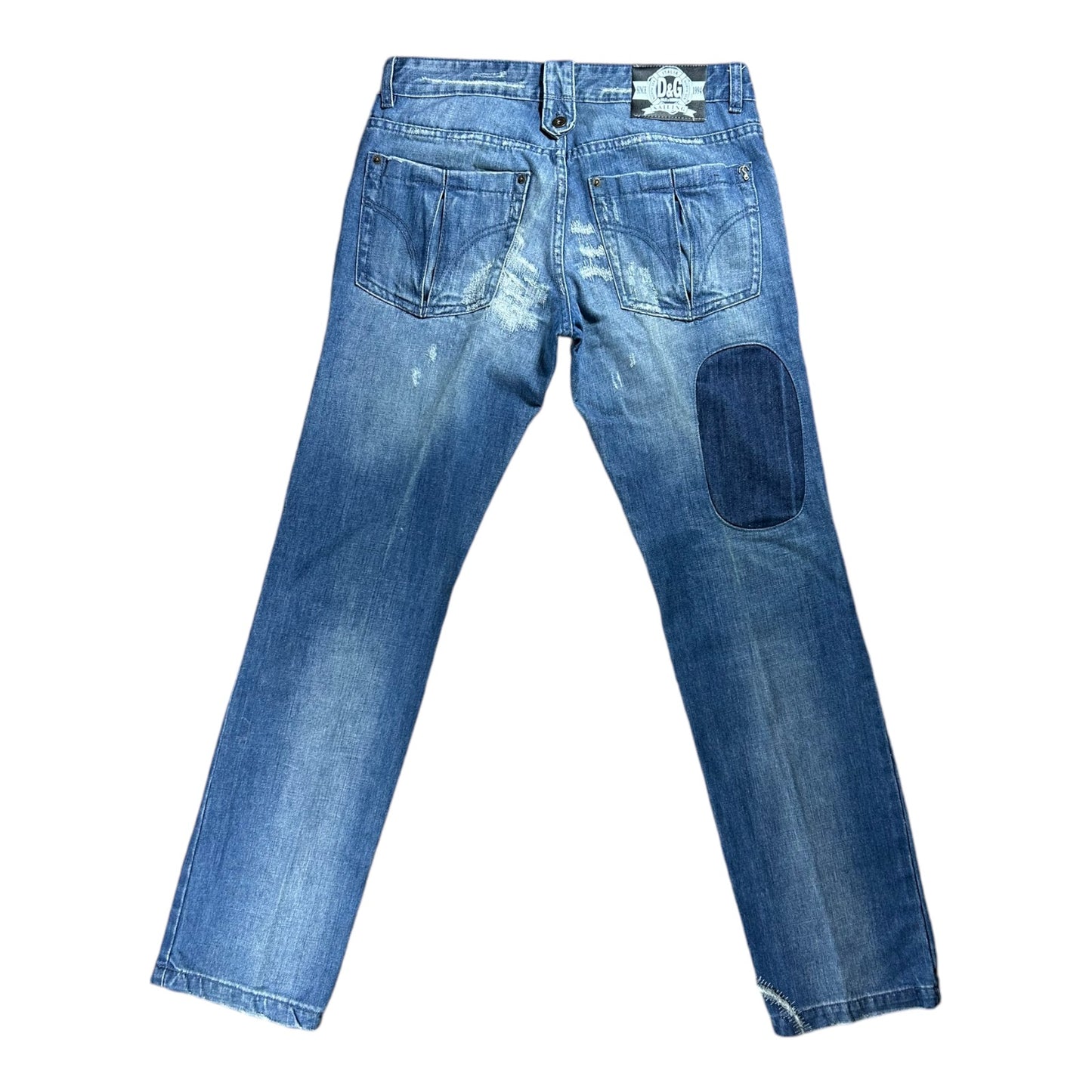 Dolce and Gabbana boro stitched y2k jeans