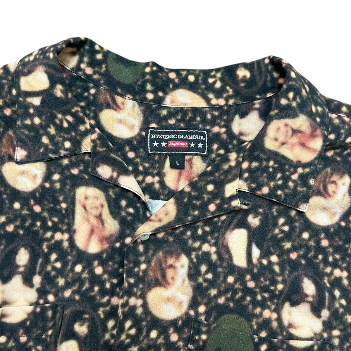 Supreme x Hysteric Glamour SS21 Blurred Girls Rayon Short-Sleeve Shirt