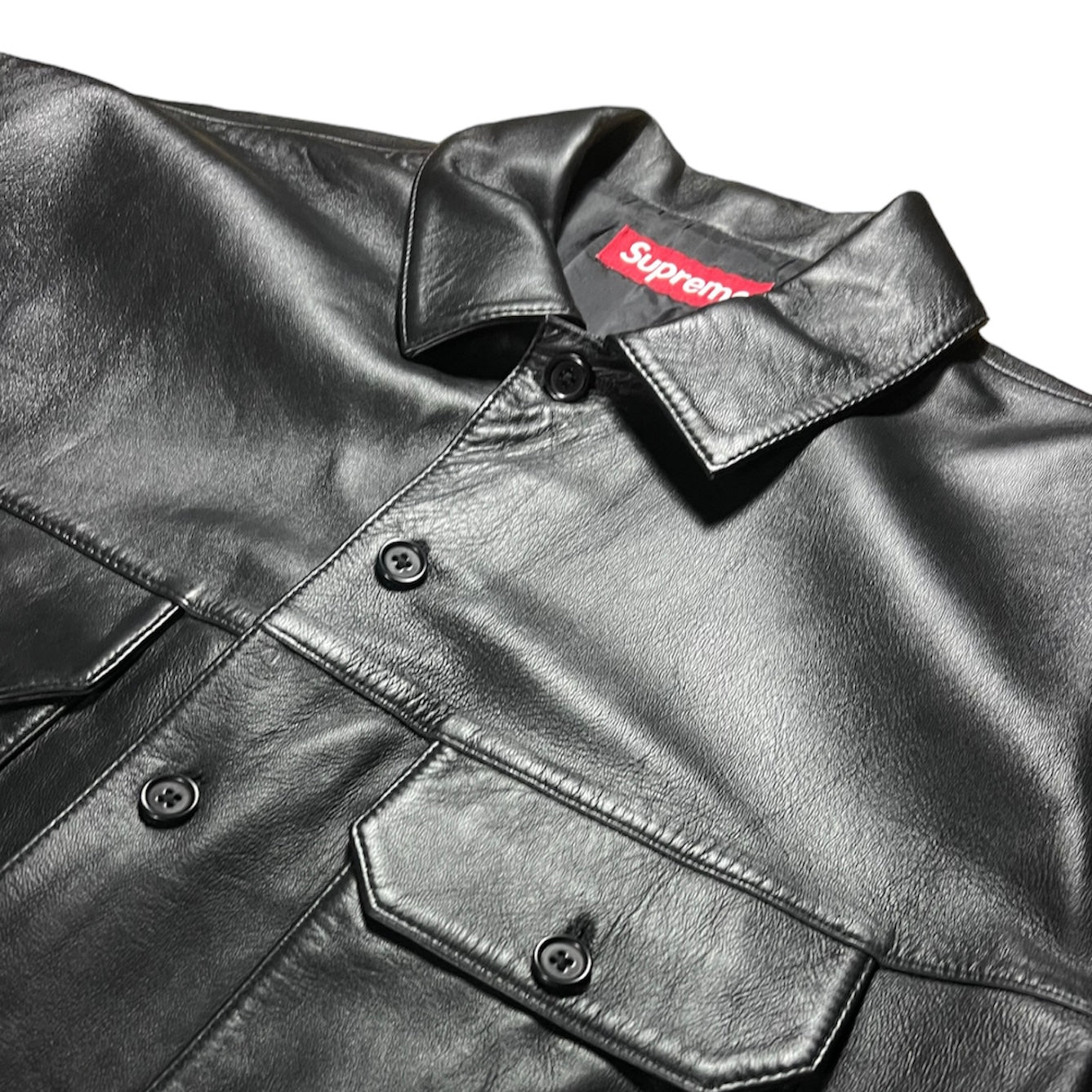 Supreme S/S Leather Work Shirt