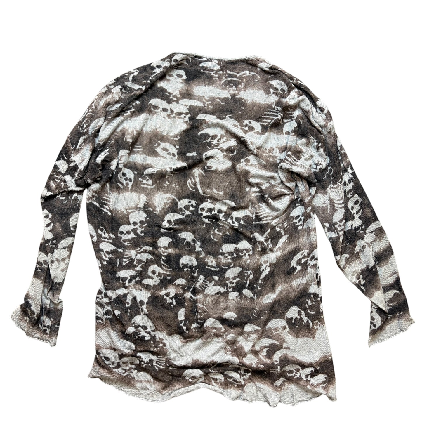 The Hysteric Glamour Skull Knitted Long Sleeve T-Shirt