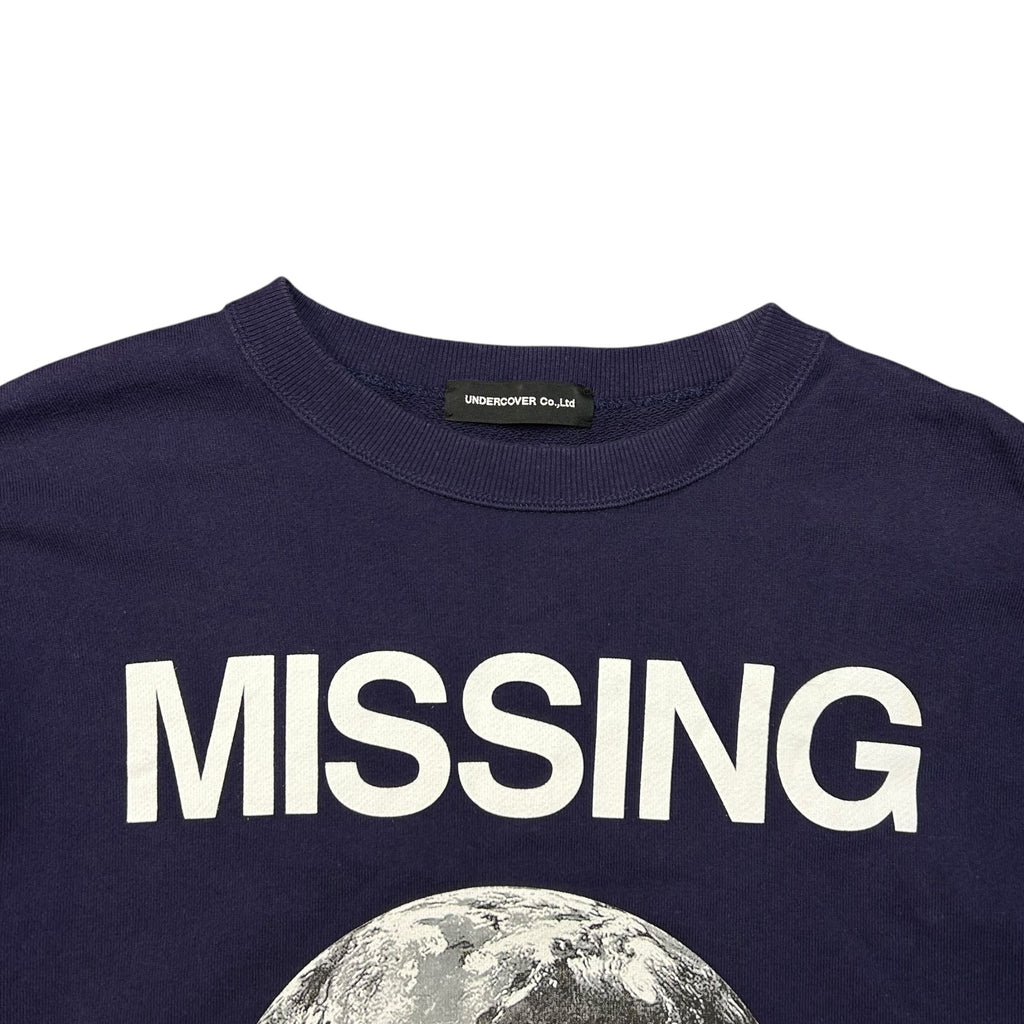 Undercover AW 22 missing the earth sweatshirt