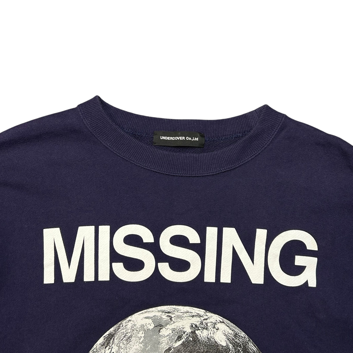 Undercover AW 22 missing the earth sweatshirt