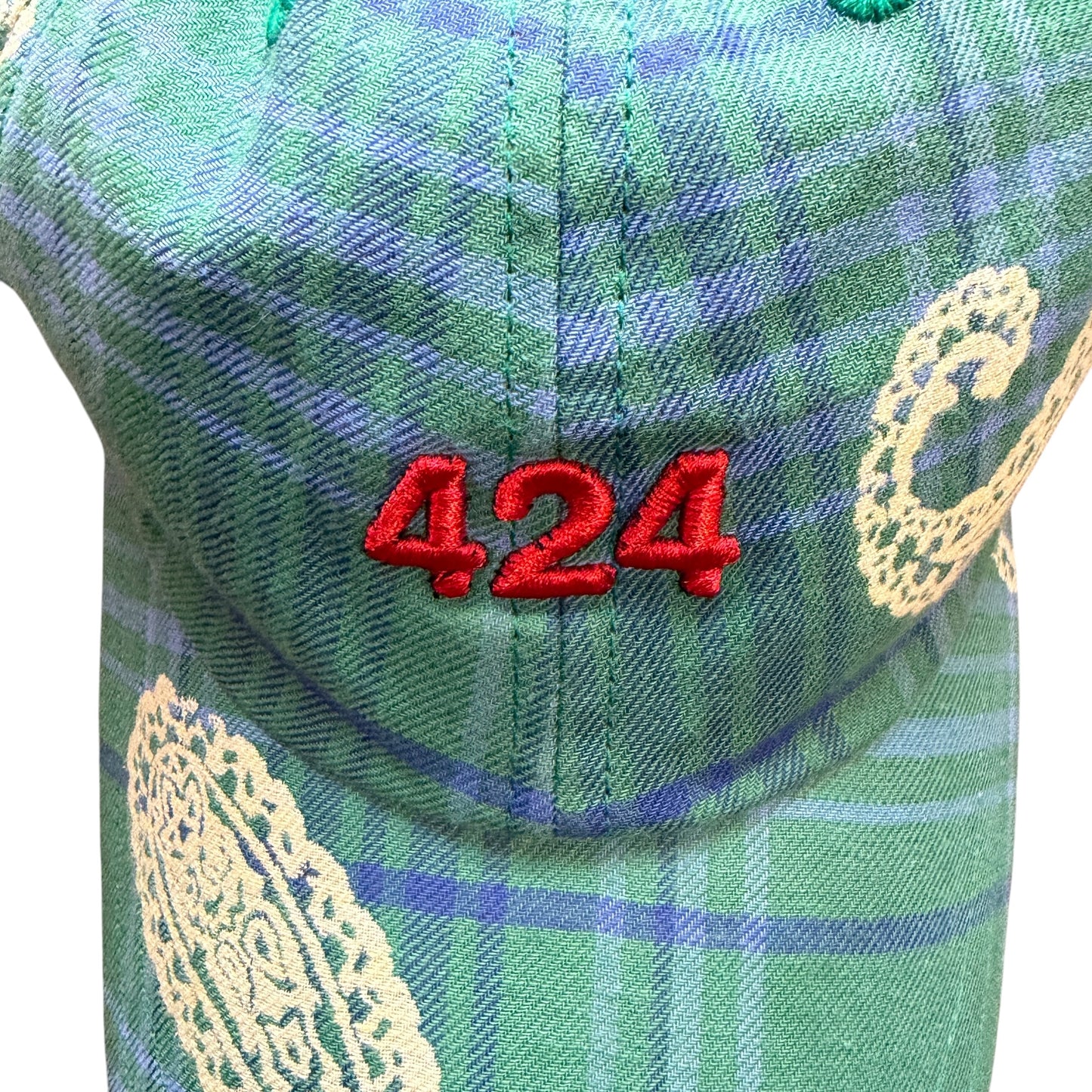 424 Paisley Plaid Cap