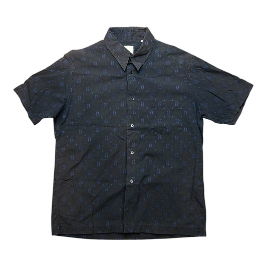 Yohji Yamamoto AAR embroidered button up short sleeve shirt