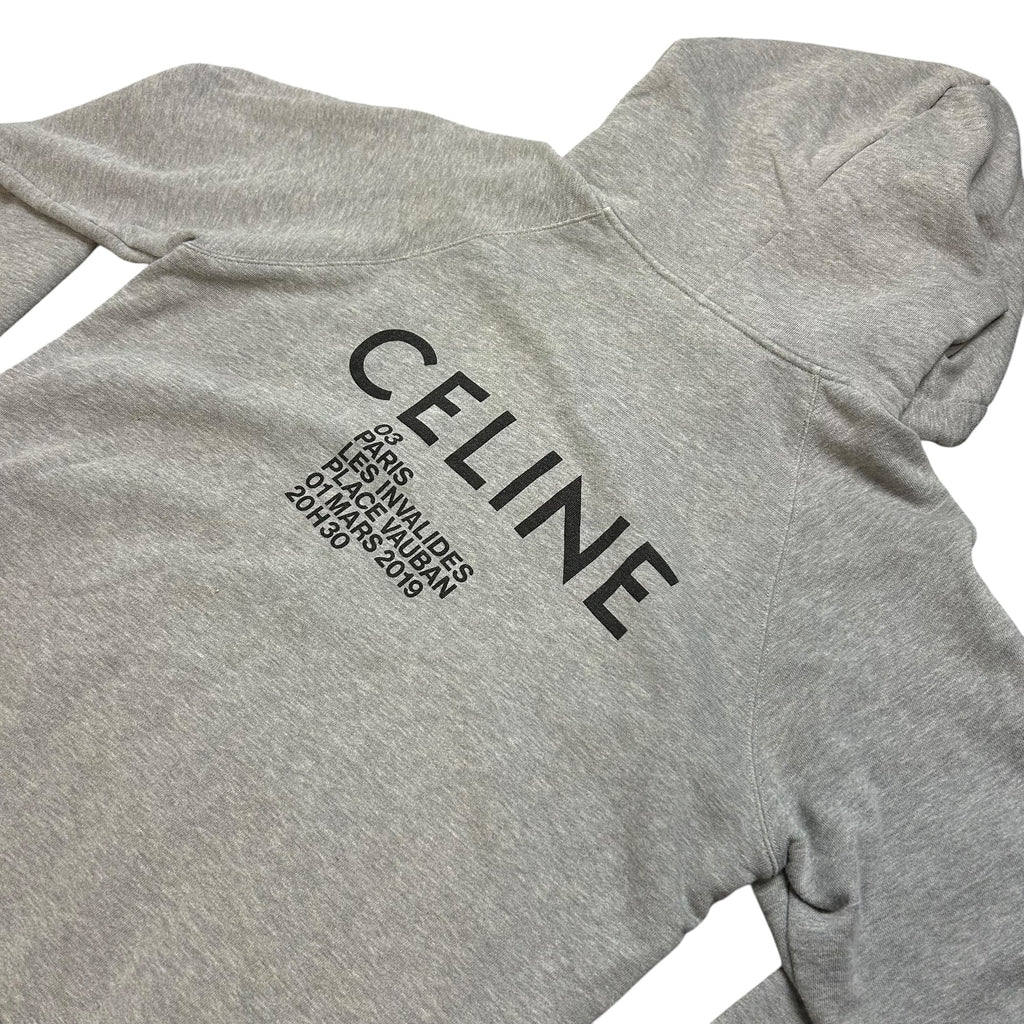 Celine Classic Fleece Sweatshirt With Invitation Show Print