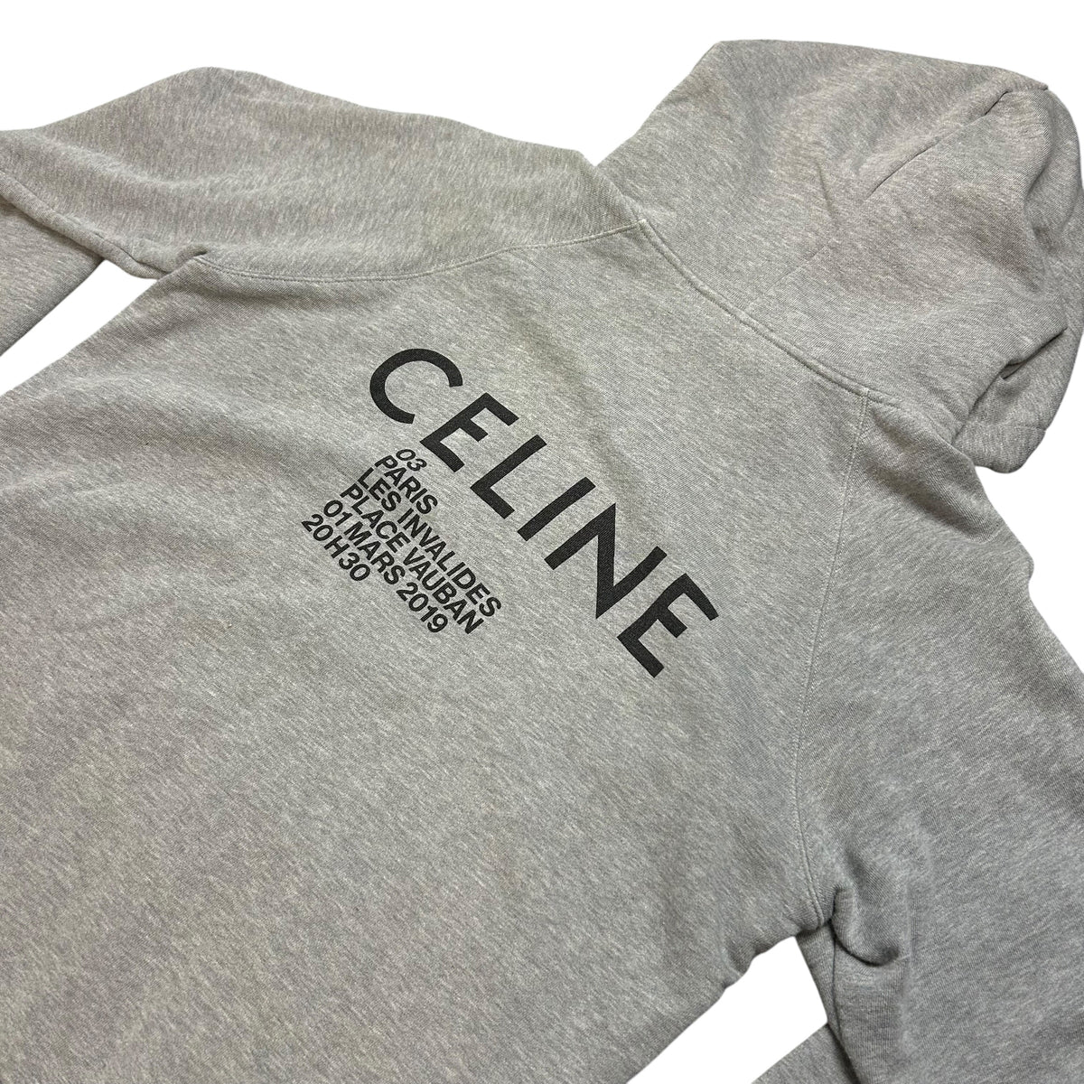 Celine Classic Fleece Sweatshirt With Invitation Show Print