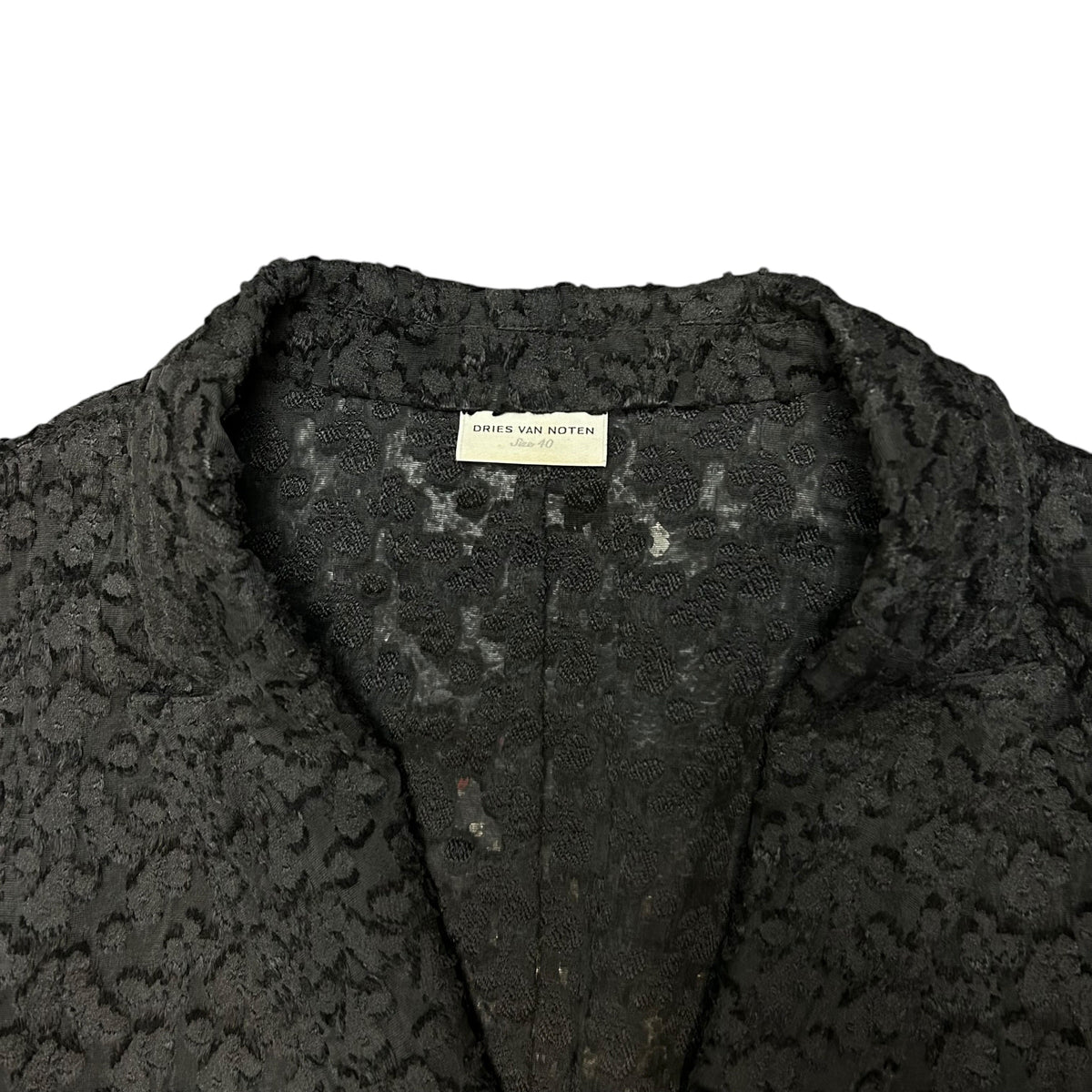 Dries Van Noten textured laced blazer