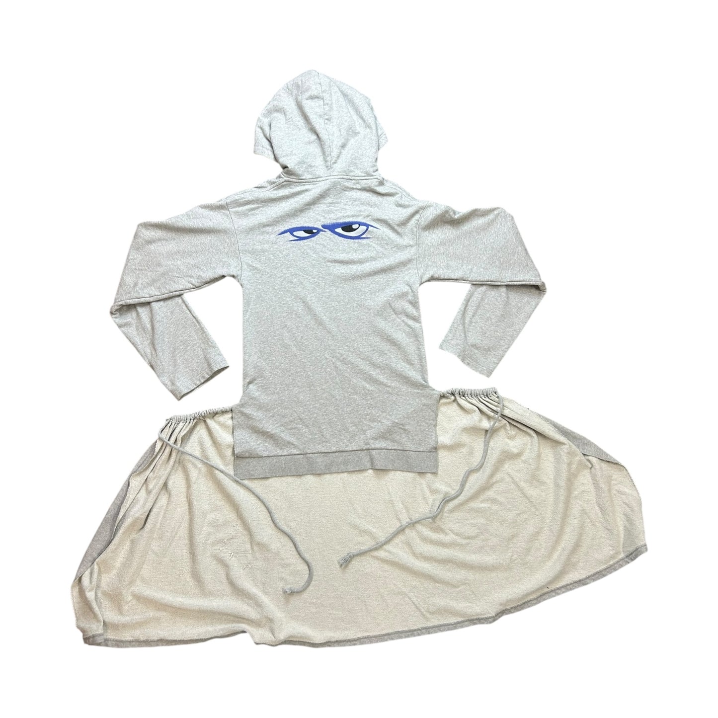 Vetements Eyes hoodie maxi dress