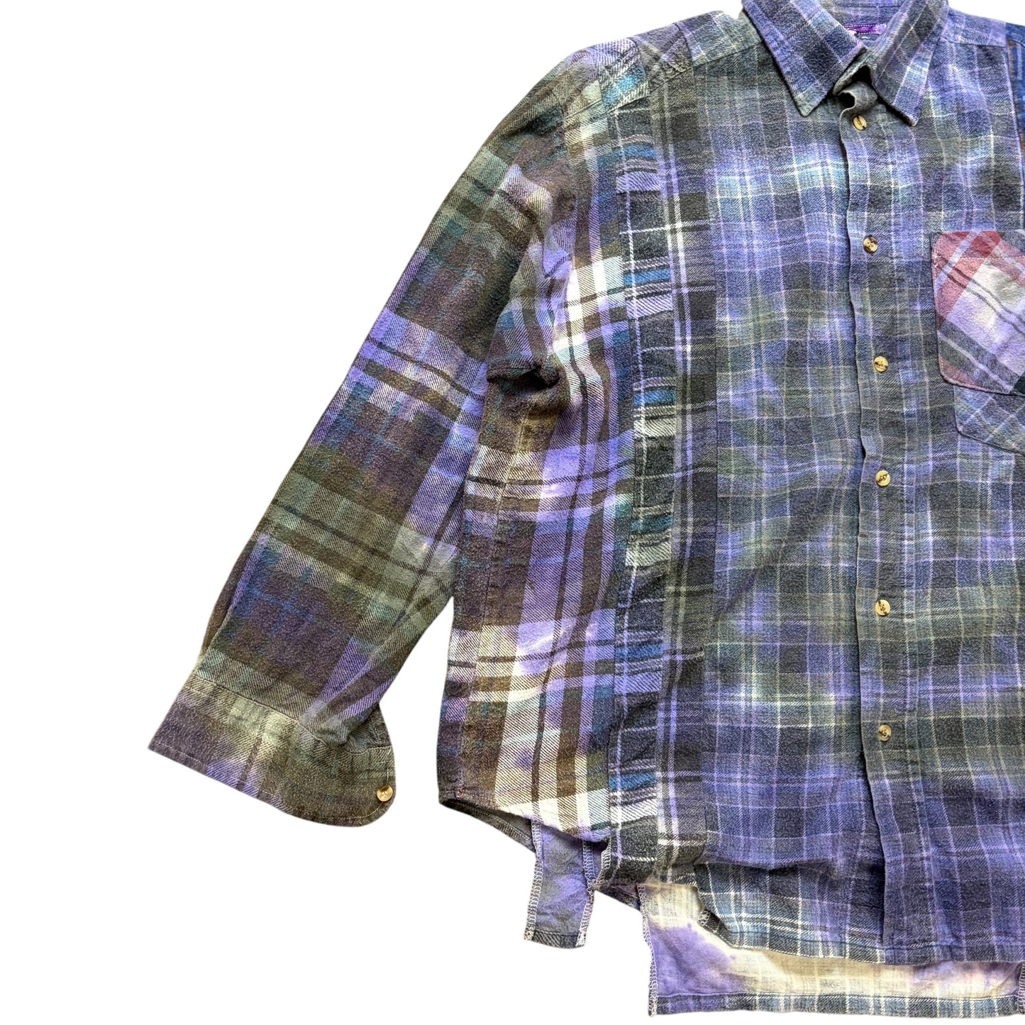Needles Rebuild 7 Cut Flannel Shirt