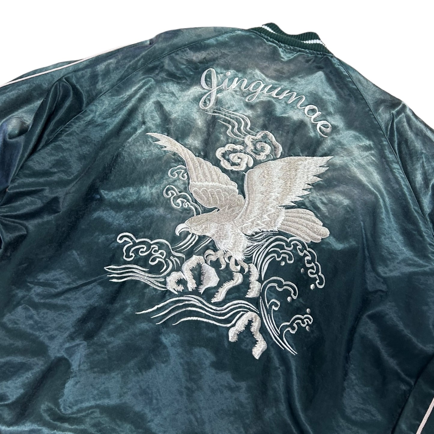 MAISON MIHARA YASUHIRO embroidered satin bomber jacket