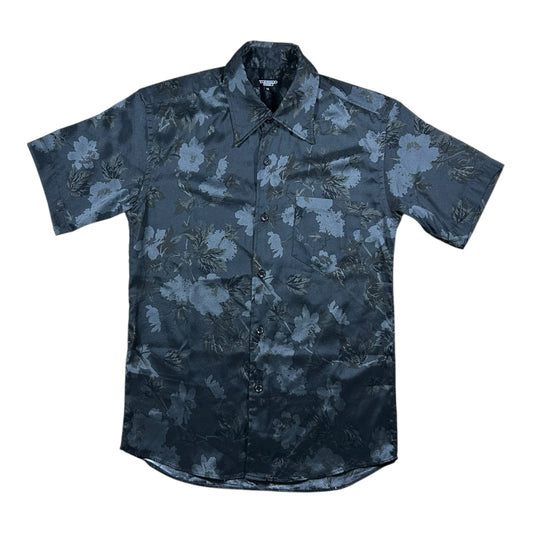 Tornado Mart dark floral short sleeve shirt