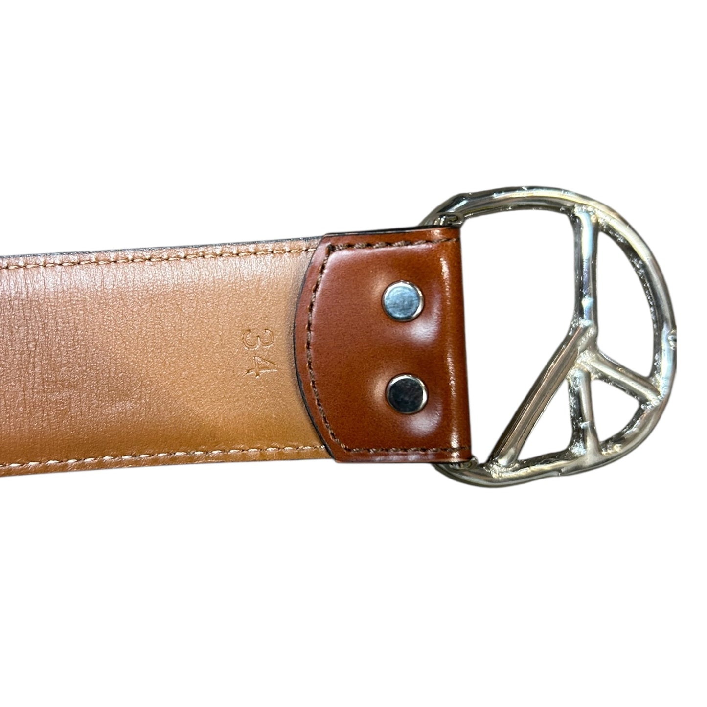 Needles peace buckle belt