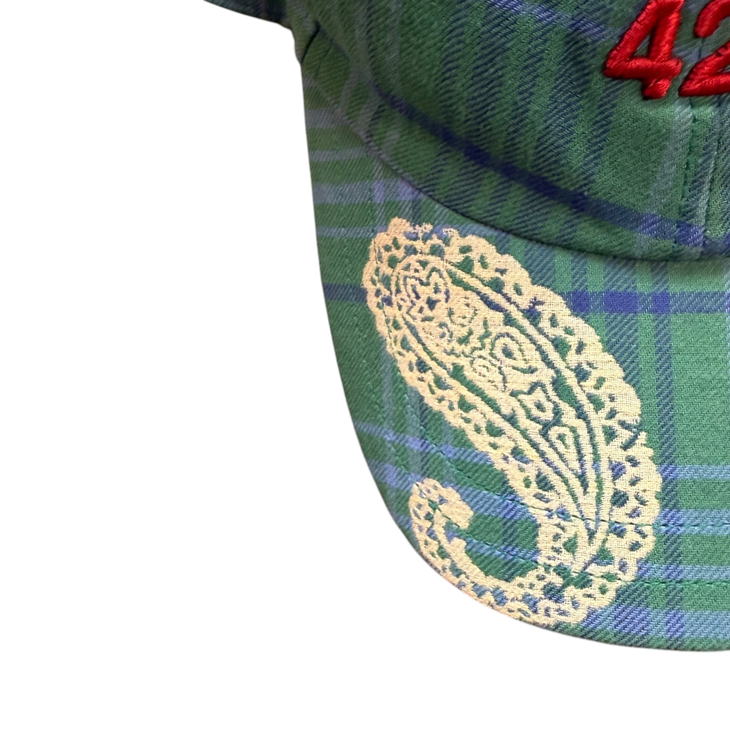 424 Paisley Plaid Cap