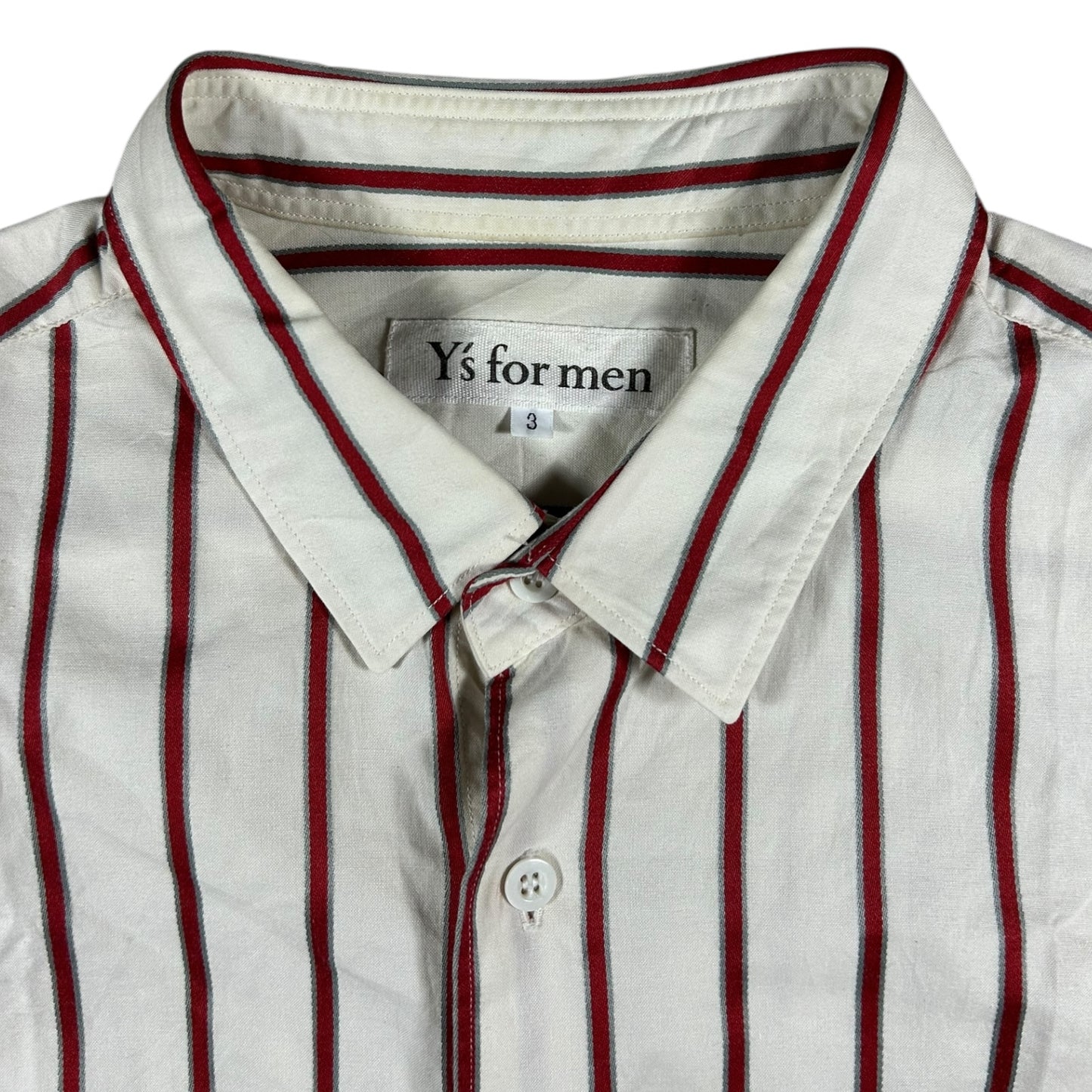 Yohji Yamamoto Y’s for men pinstriped shirt