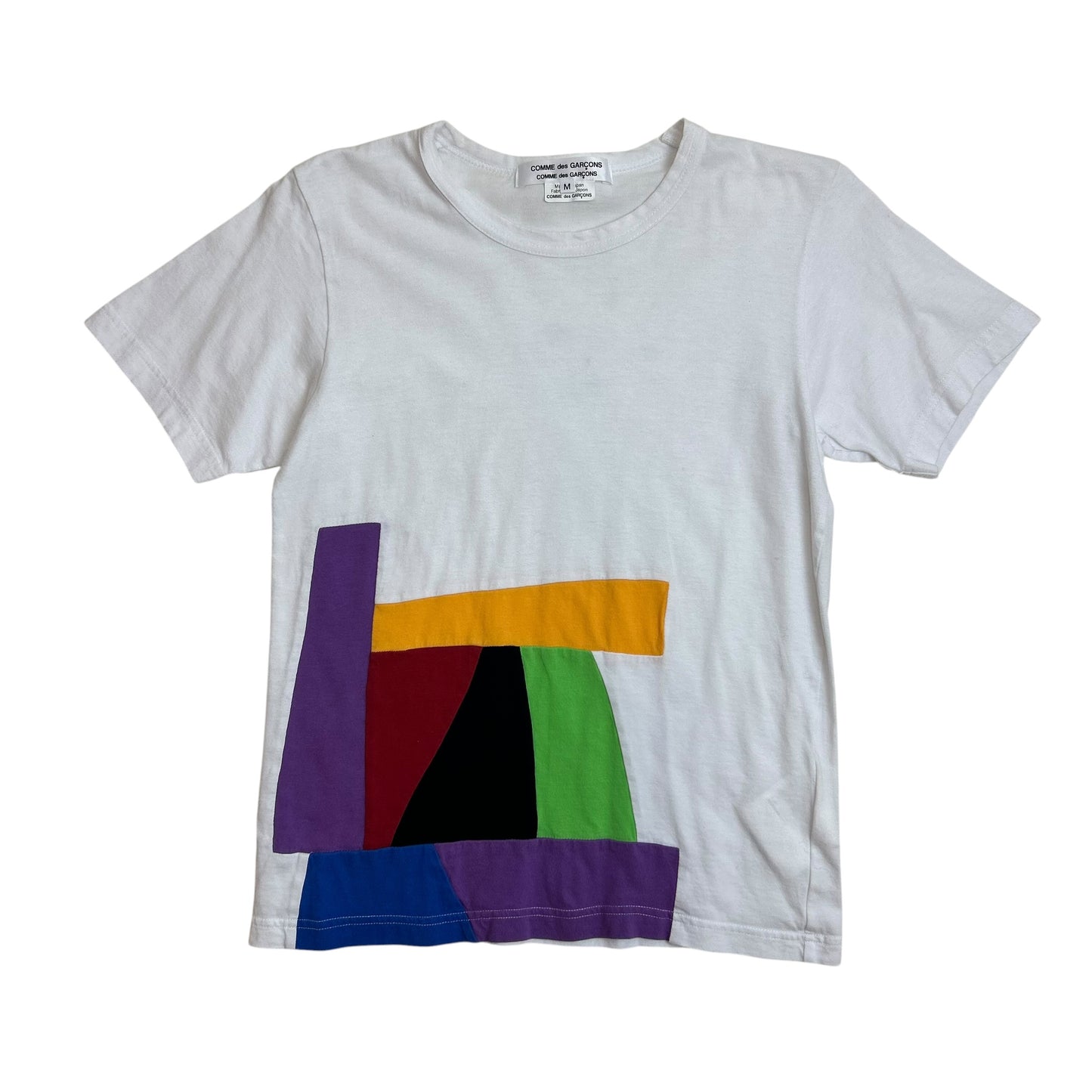 Comme des Garcons Rei Kawakubo block colour T-shirt SS21