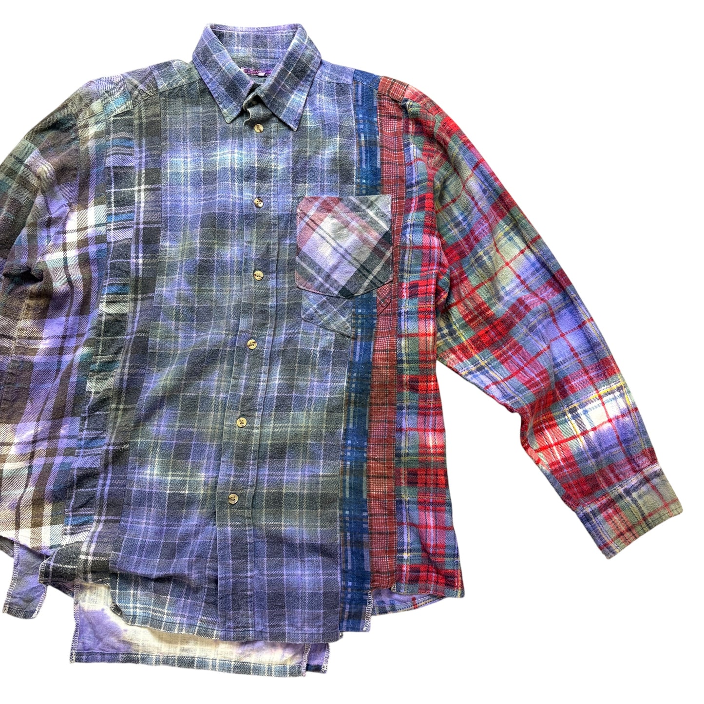 Needles Rebuild 7 Cut Flannel Shirt