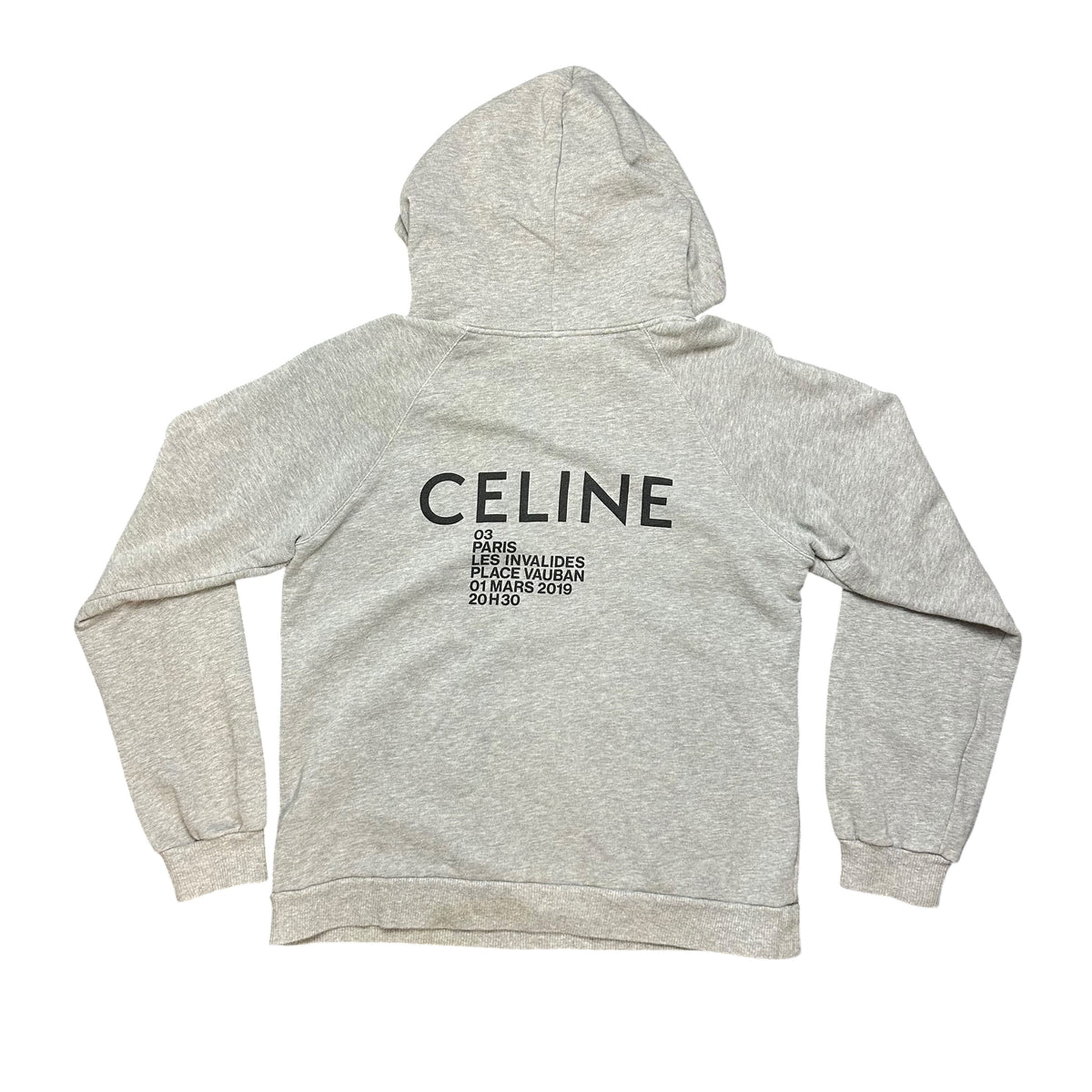 Celine Classic Fleece Sweatshirt With Invitation Show Print