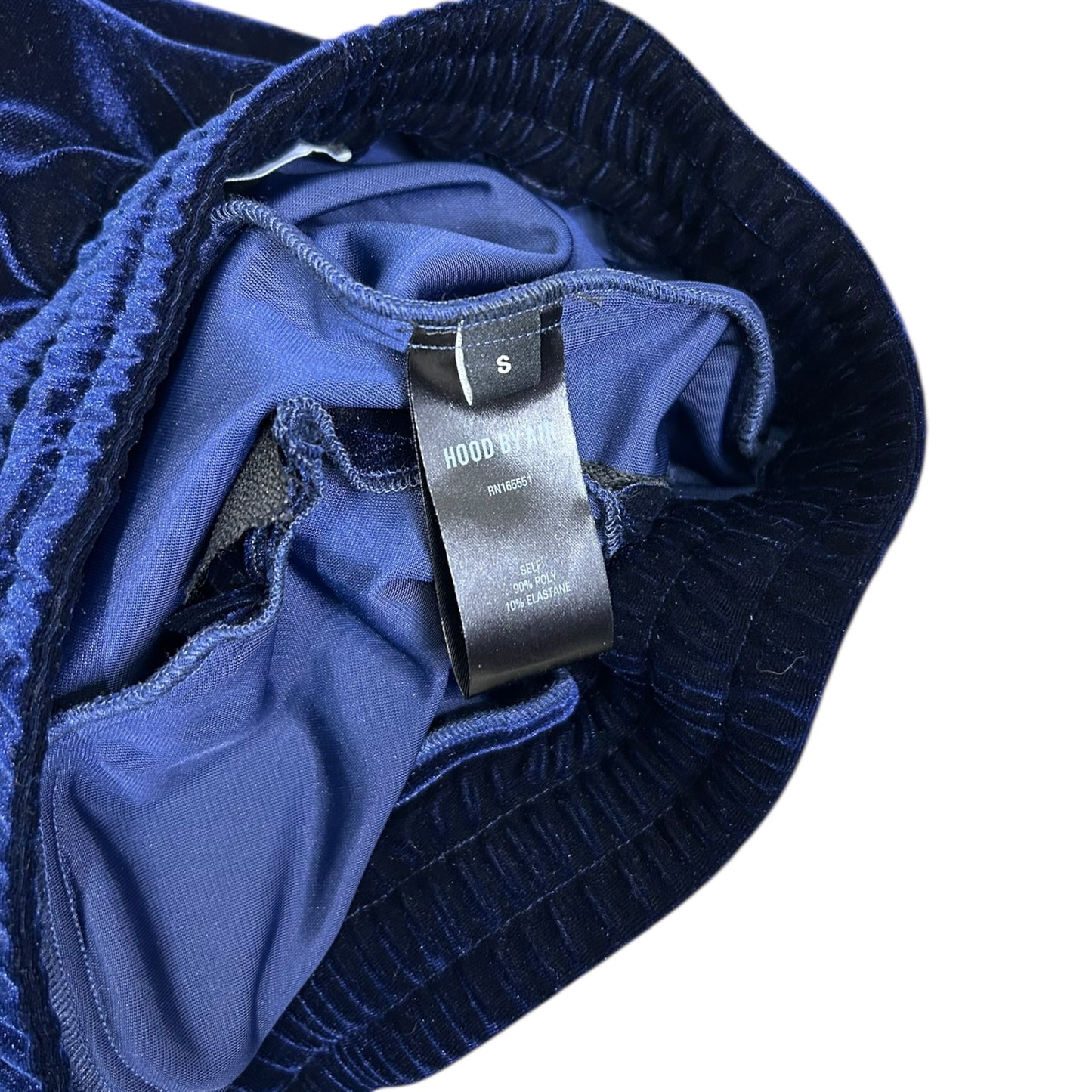 Hood by air velvet drop crotch sweatpants