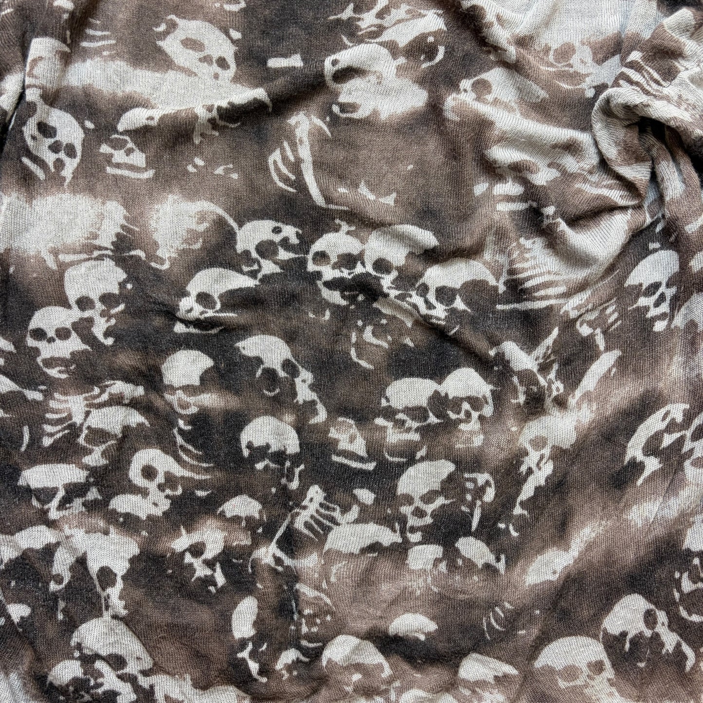 The Hysteric Glamour Skull Knitted Long Sleeve T-Shirt