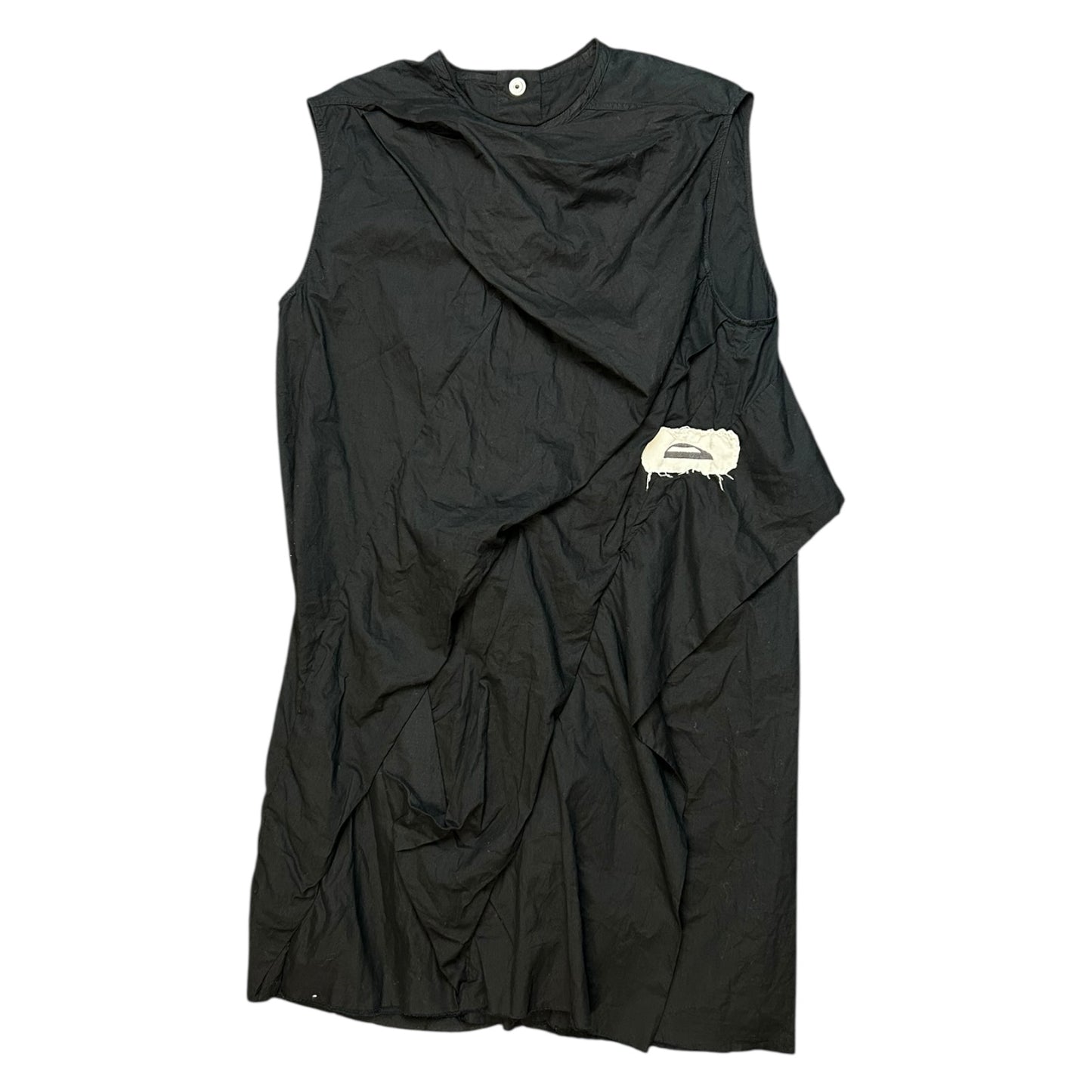 Rick Owens SS 16 cyclops teeth fangs vamp sleeveless tunic