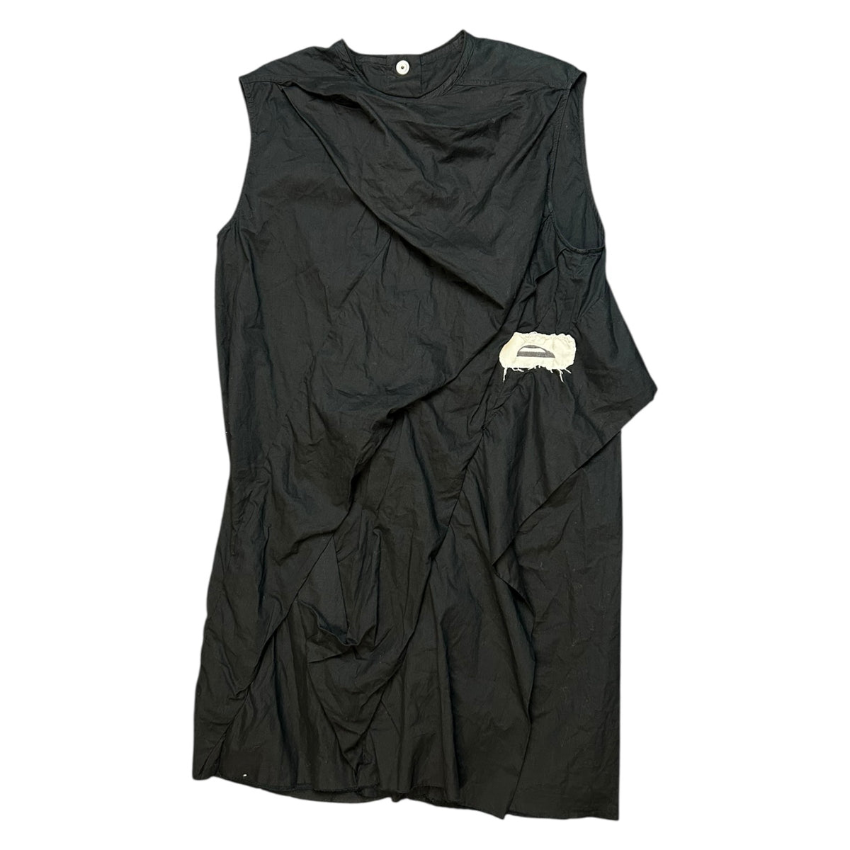 Rick Owens SS 16 cyclops teeth fangs vamp sleeveless tunic