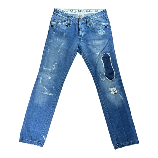 Dolce and Gabbana boro stitched y2k jeans