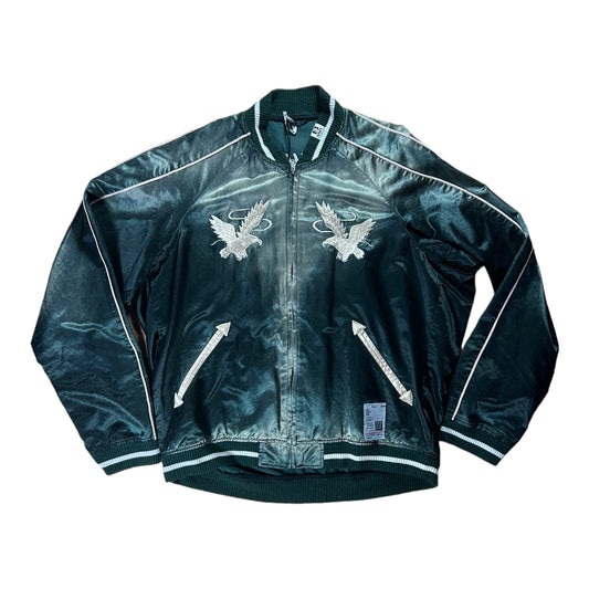 MAISON MIHARA YASUHIRO embroidered satin bomber jacket