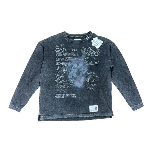 MAISON MIHARA YASUHIRO Black Dog Long Sleeve T-Shirt