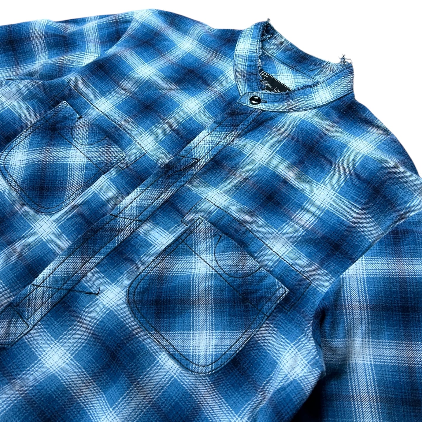 Number (N)ine distressed flannel shirt