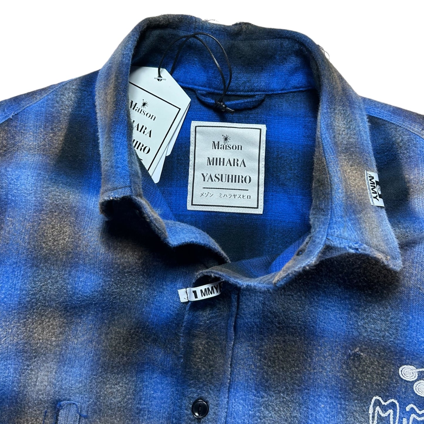 MAISON MIHARA YASUHIRO Blue Check Shirt