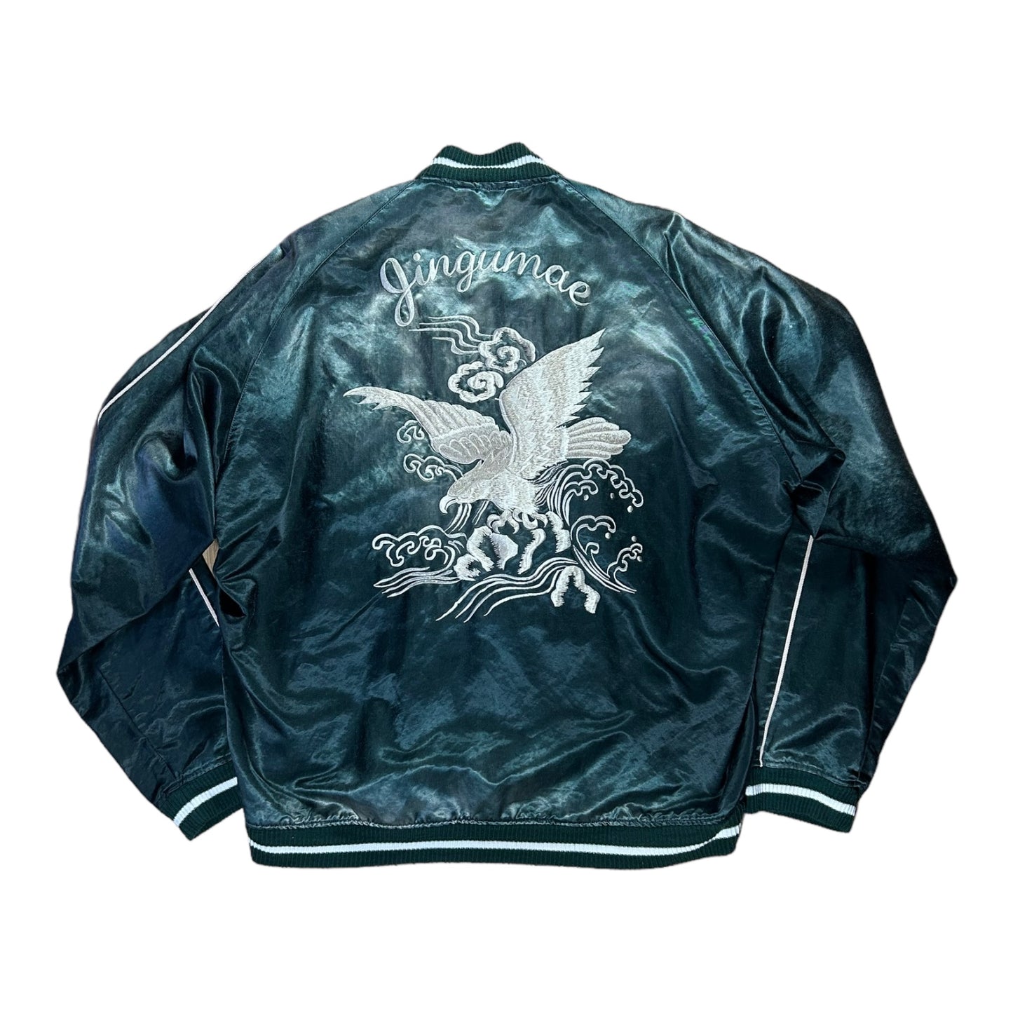 MAISON MIHARA YASUHIRO embroidered satin bomber jacket