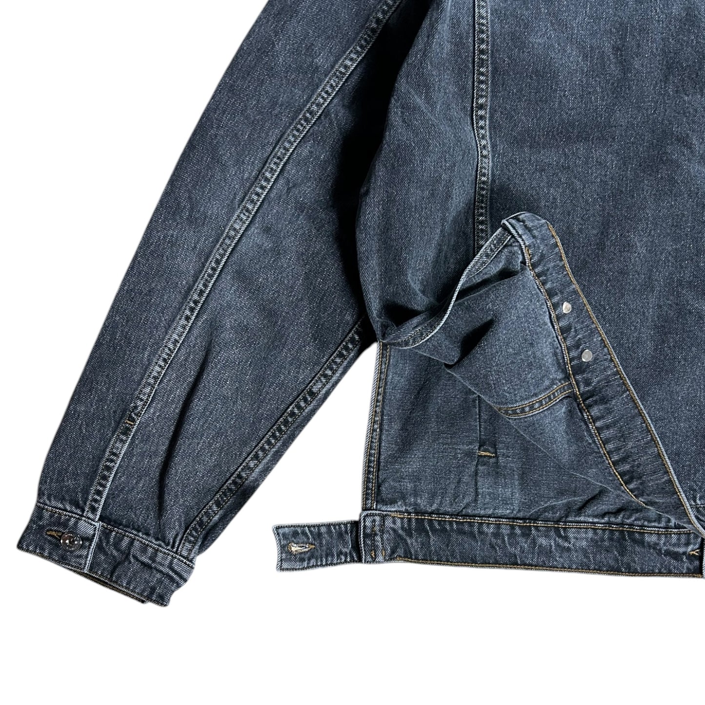 Y/Project logo-patch denim FW22 jacket