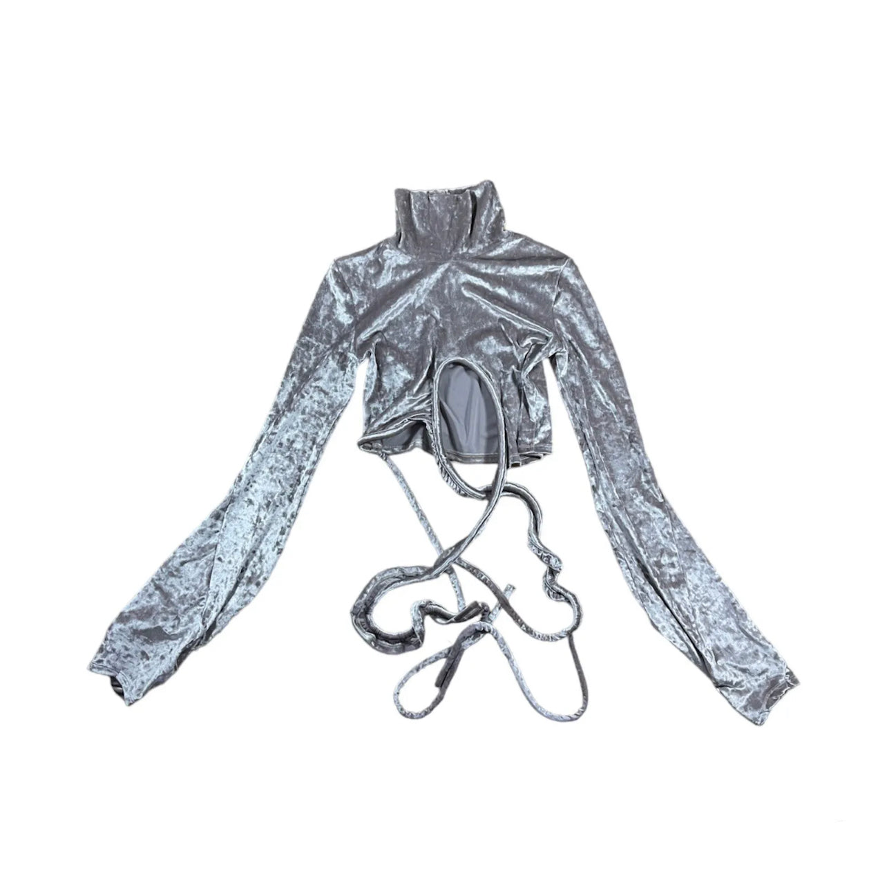 OTTOLINGER Silver Wrap Loop Turtleneck