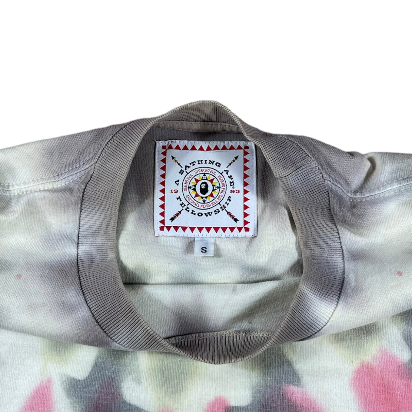 A Bathing Ape Fellowship tie-dye T-shirt