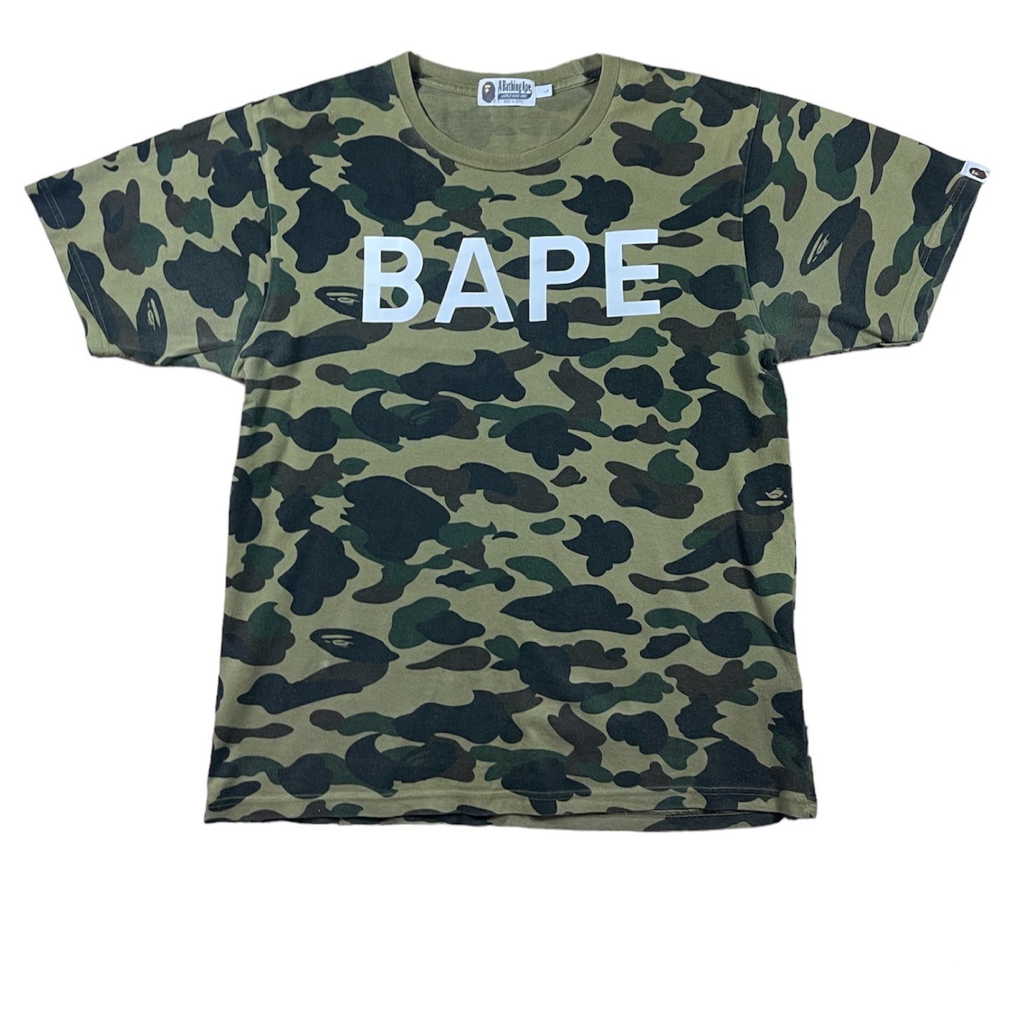 A Bathing Ape (BAPE) 1st camo spell out T-shirt