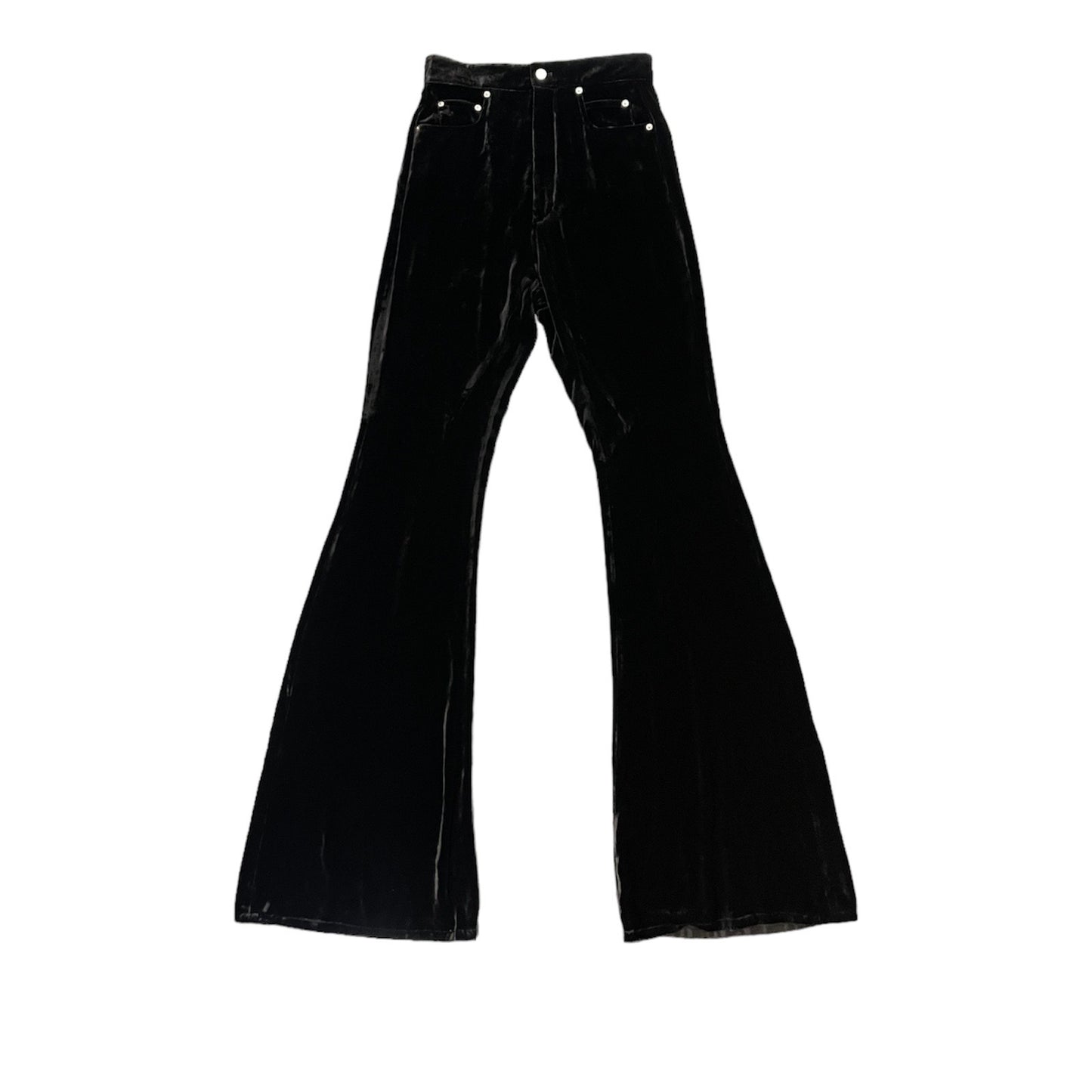 Rick Owens Bolan cotton-velvet flared pants