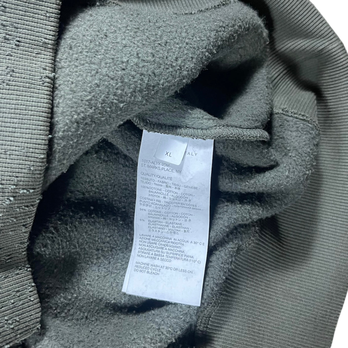 1017 ALYX 9SM Khaki Camo Hoodie