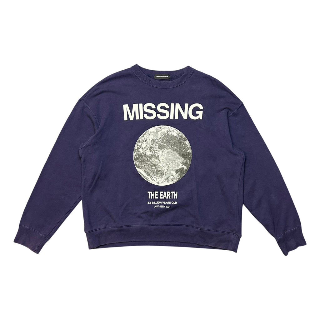 Undercover AW 22 missing the earth sweatshirt