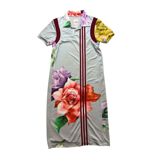 Y-3 Ss03 Yohji Yamamoto Floral Polo Dress