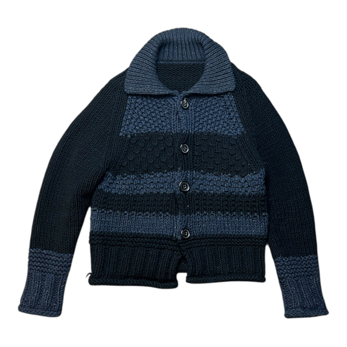 Yohji Yamamoto heavy knitted cardigan